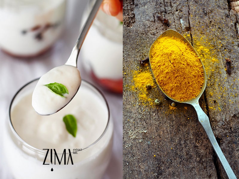 ماسک زردچوبه و ماست